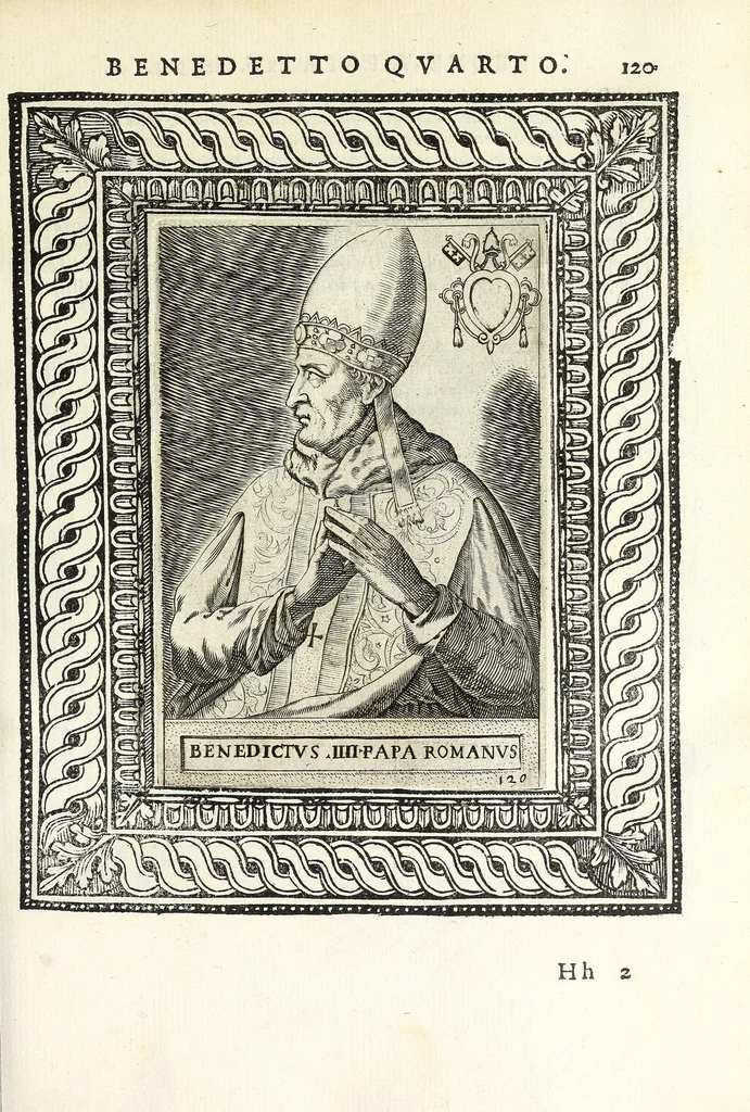 An illustration from Le vite de pontefici, 1588, leaf 255