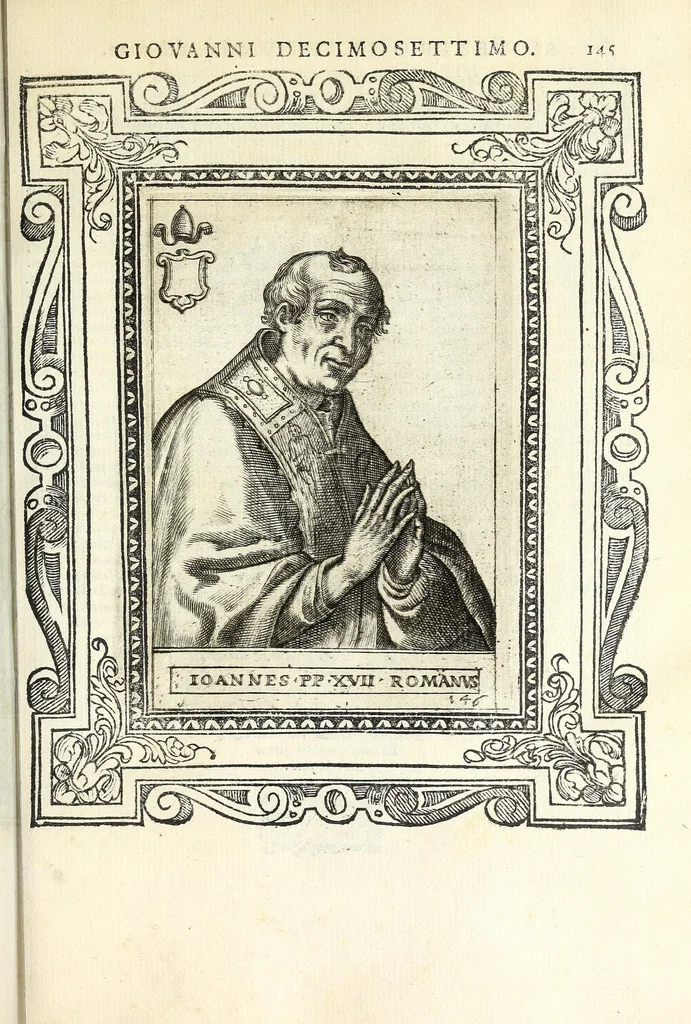 An illustration from Le vite de pontefici, 1588, leaf 305