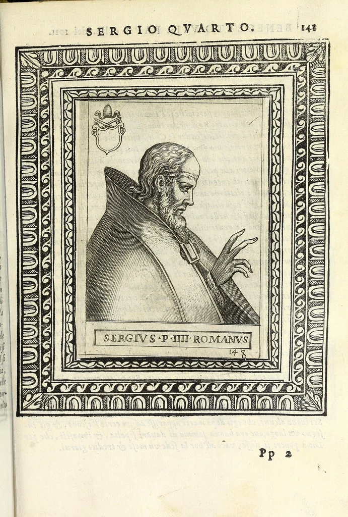 An illustration from Le vite de pontefici, 1588, leaf 311