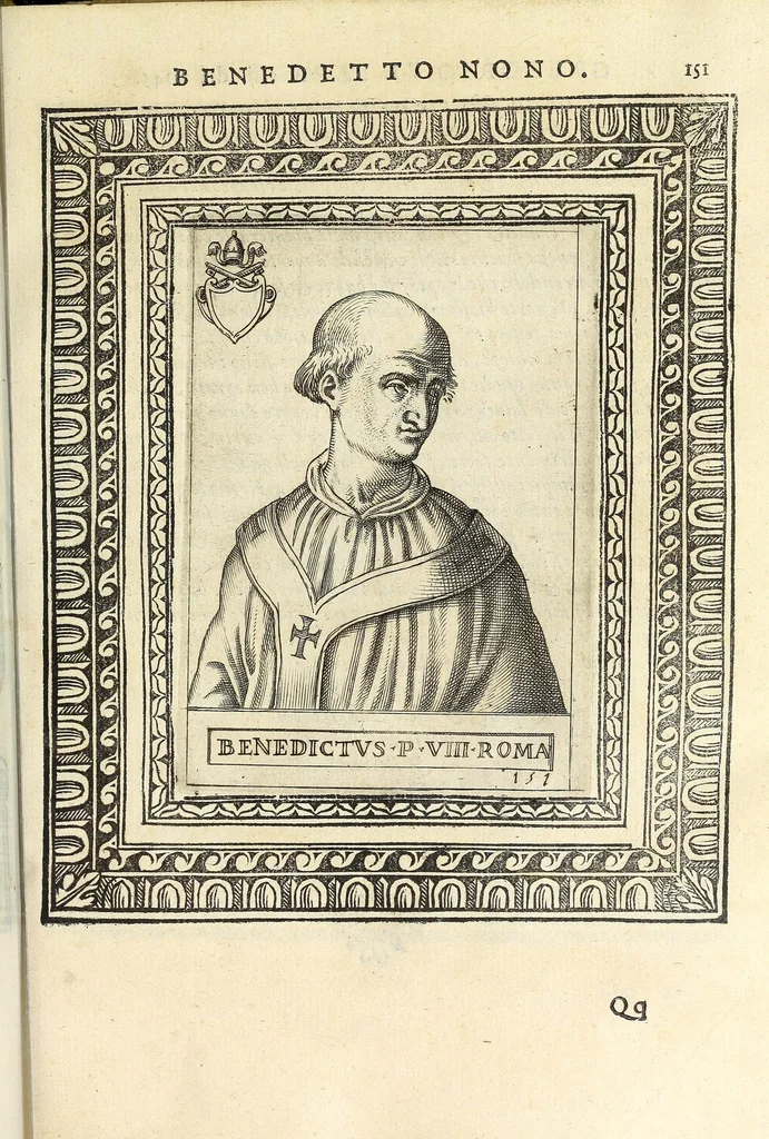 An illustration from Le vite de pontefici, 1588, leaf 317