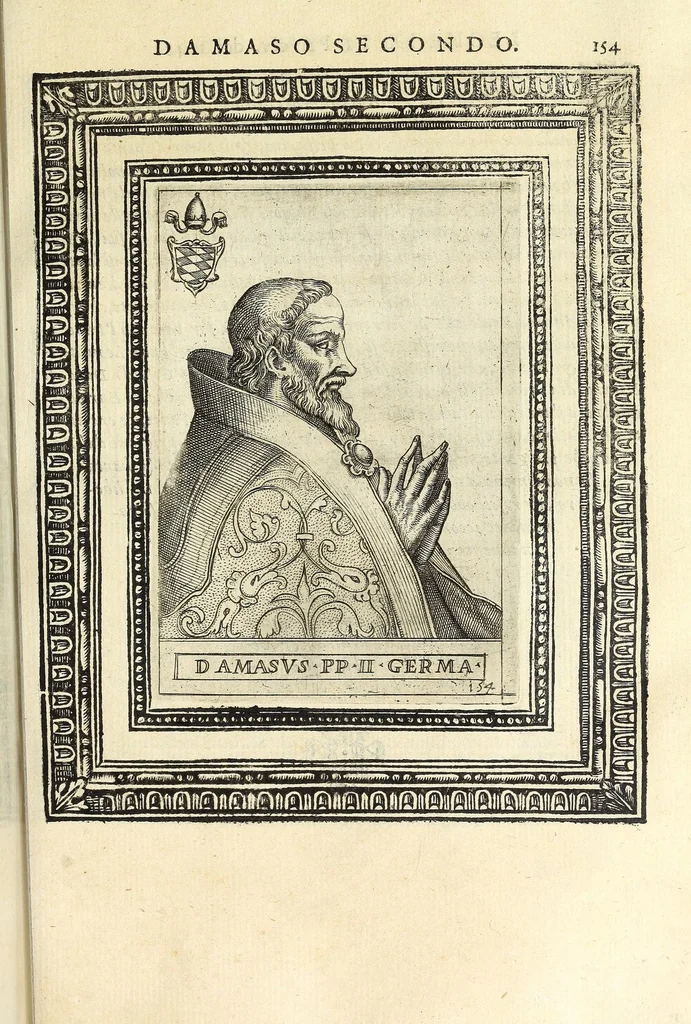 An illustration from Le vite de pontefici, 1588, leaf 323