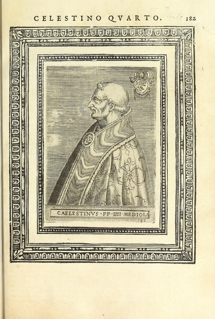 An illustration from Le vite de pontefici, 1588, leaf 379