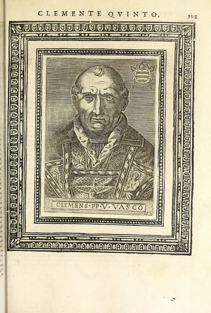 An illustration from Le vite de pontefici, 1588, leaf 409