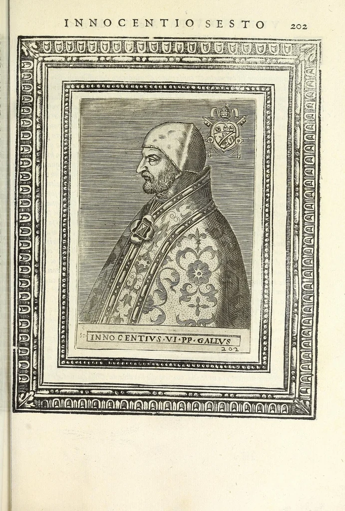An illustration from Le vite de pontefici, 1588, leaf 417