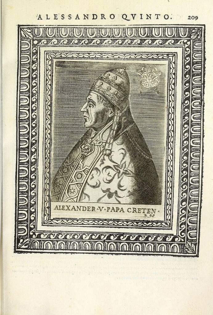 An illustration from Le vite de pontefici, 1588, leaf 431