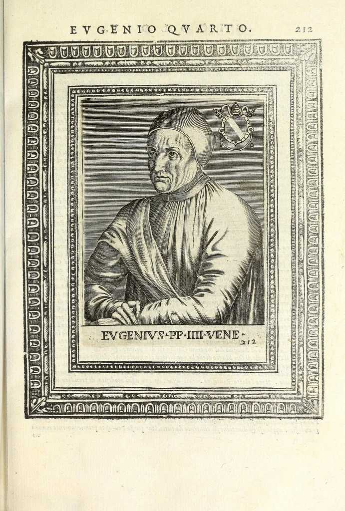 An illustration from Le vite de pontefici, 1588, leaf 439