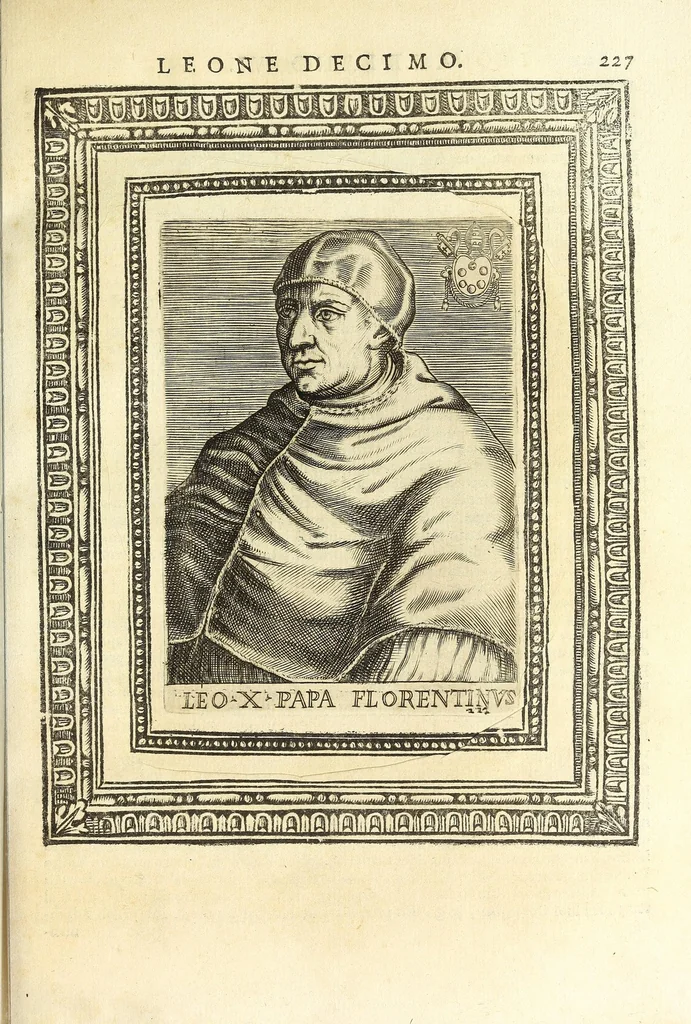 An illustration from Le vite de pontefici, 1588, leaf 471