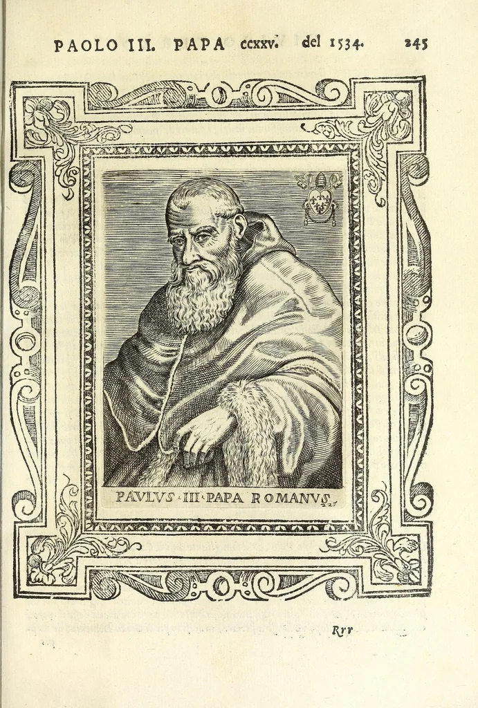 An illustration from Le vite de pontefici, 1588, leaf 507