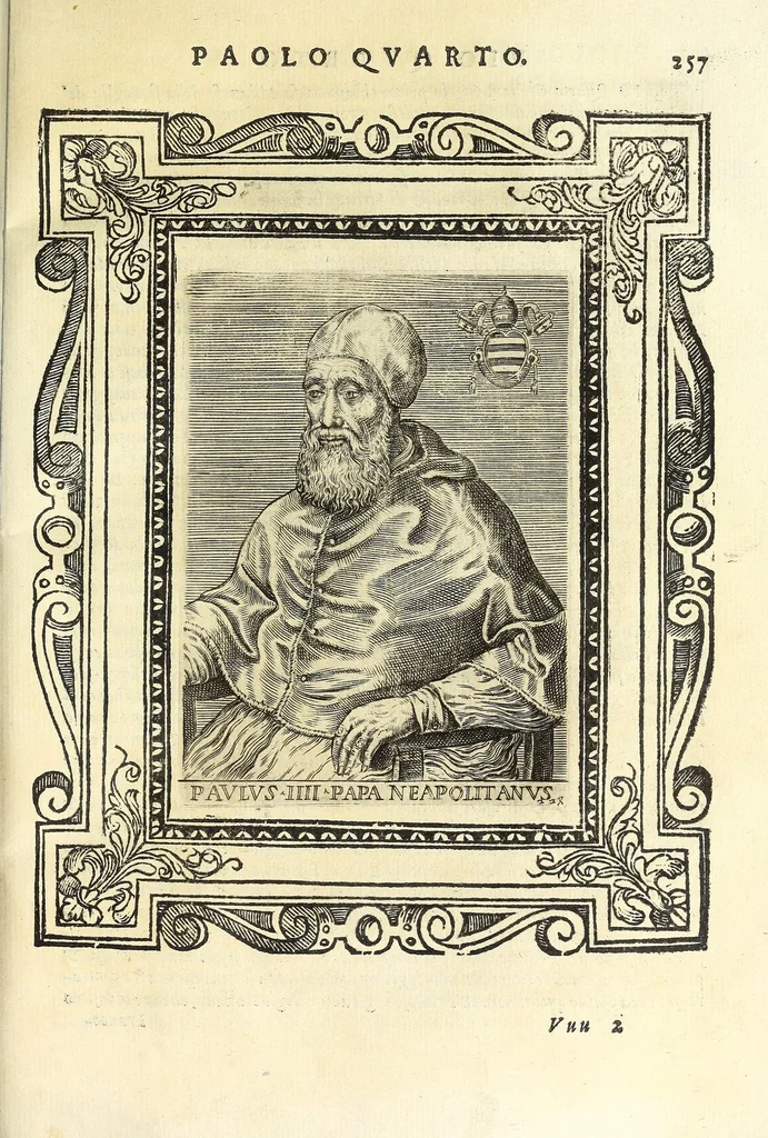 An illustration from Le vite de pontefici, 1588, leaf 533