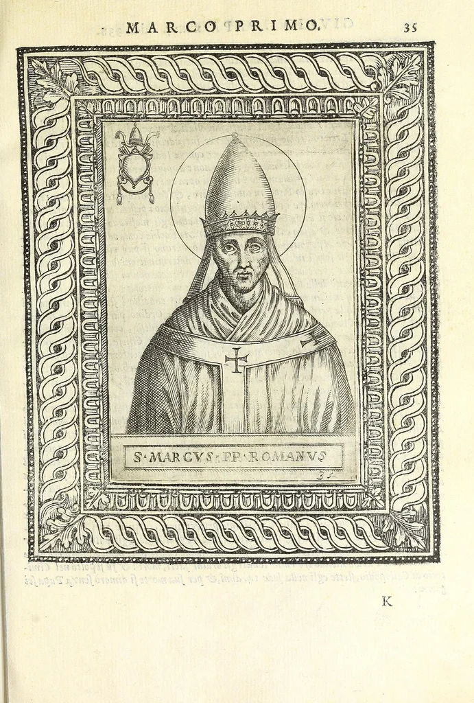 An illustration from Le vite de pontefici, 1588, leaf 85