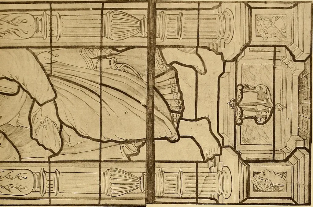 An illustration from Le vitrail; son histoire, ses manifestations à travers les âges et les peuples, 1896, leaf 116