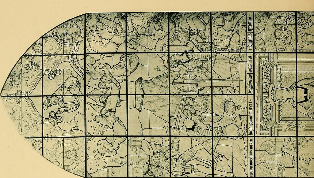 An illustration from Le vitrail; son histoire, ses manifestations à travers les âges et les peuples, 1896, leaf 129