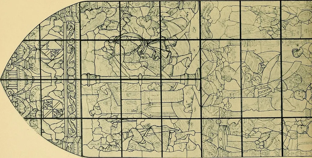 An illustration from Le vitrail; son histoire, ses manifestations à travers les âges et les peuples, 1896, leaf 129