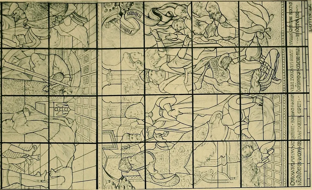 An illustration from Le vitrail; son histoire, ses manifestations à travers les âges et les peuples, 1896, leaf 130