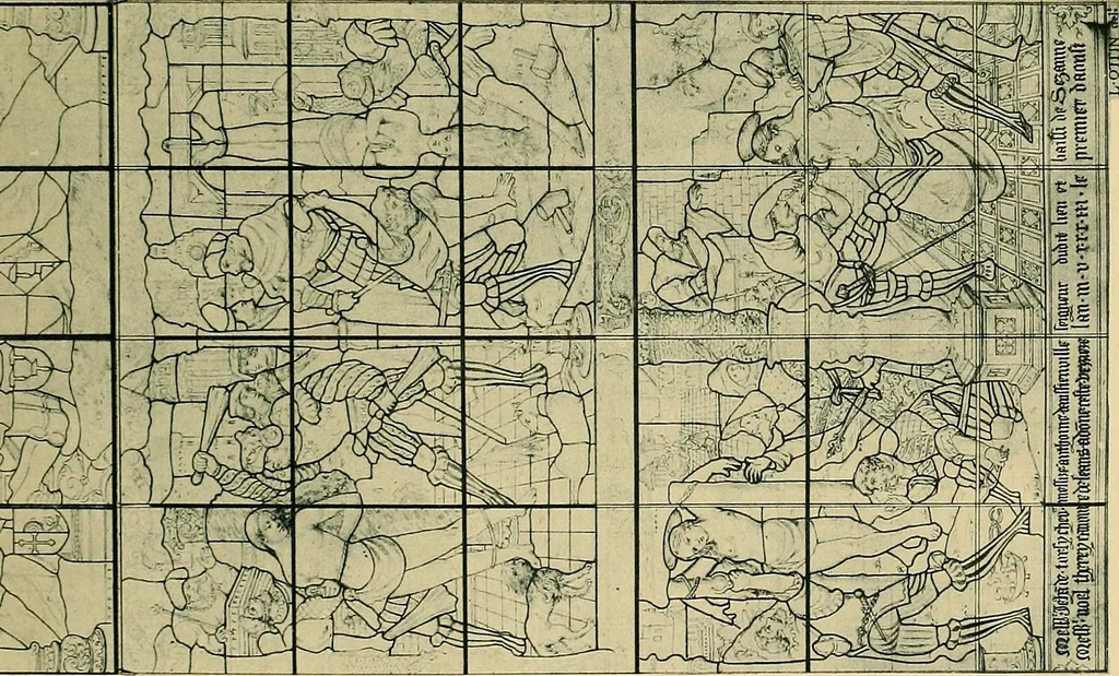 An illustration from Le vitrail; son histoire, ses manifestations à travers les âges et les peuples, 1896, leaf 130