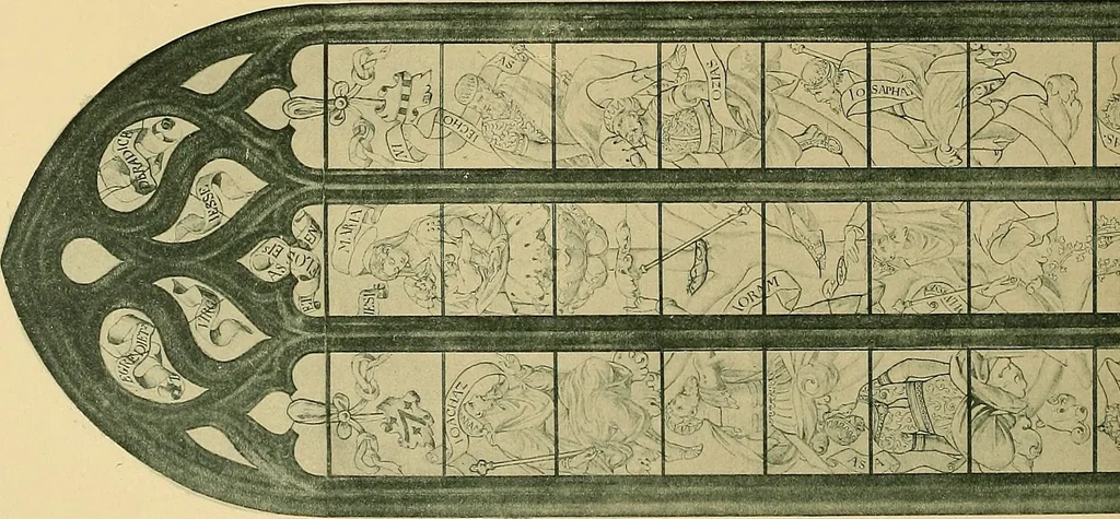 An illustration from Le vitrail; son histoire, ses manifestations à travers les âges et les peuples, 1896, leaf 179