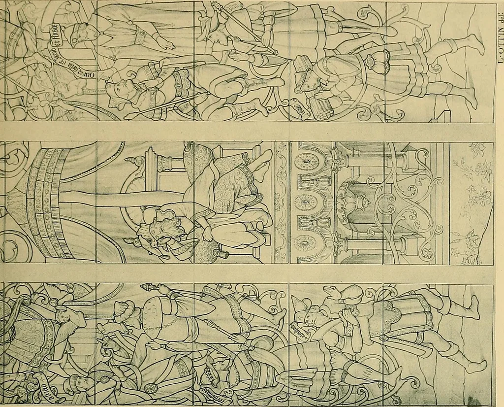An illustration from Le vitrail; son histoire, ses manifestations à travers les âges et les peuples, 1896, leaf 180