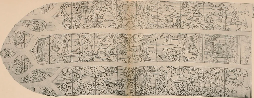 An illustration from Le vitrail; son histoire, ses manifestations à travers les âges et les peuples, 1896, leaf 182