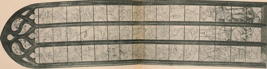 An illustration from Le vitrail; son histoire, ses manifestations à travers les âges et les peuples, 1896, leaf 182