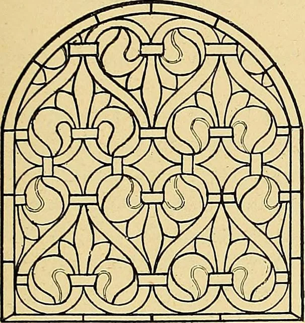 An illustration from Le vitrail; son histoire, ses manifestations à travers les âges et les peuples, 1896, leaf 186