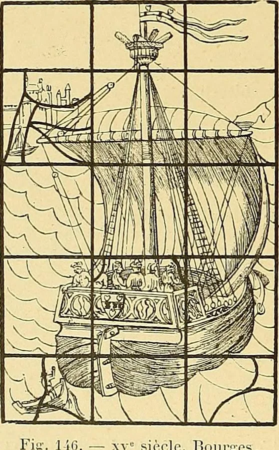 An illustration from Le vitrail; son histoire, ses manifestations à travers les âges et les peuples, 1896, leaf 193