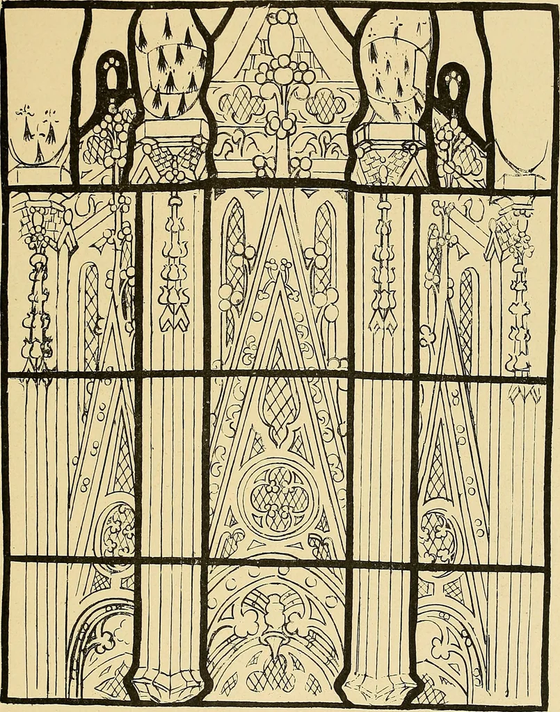 An illustration from Le vitrail; son histoire, ses manifestations à travers les âges et les peuples, 1896, leaf 220