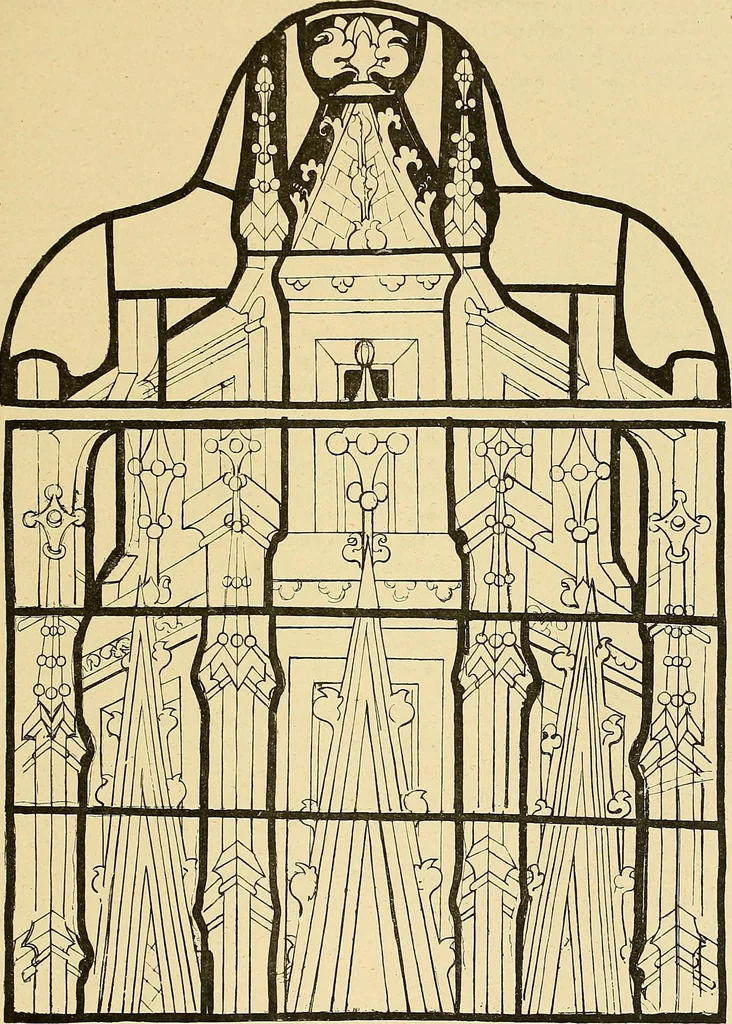 An illustration from Le vitrail; son histoire, ses manifestations à travers les âges et les peuples, 1896, leaf 222