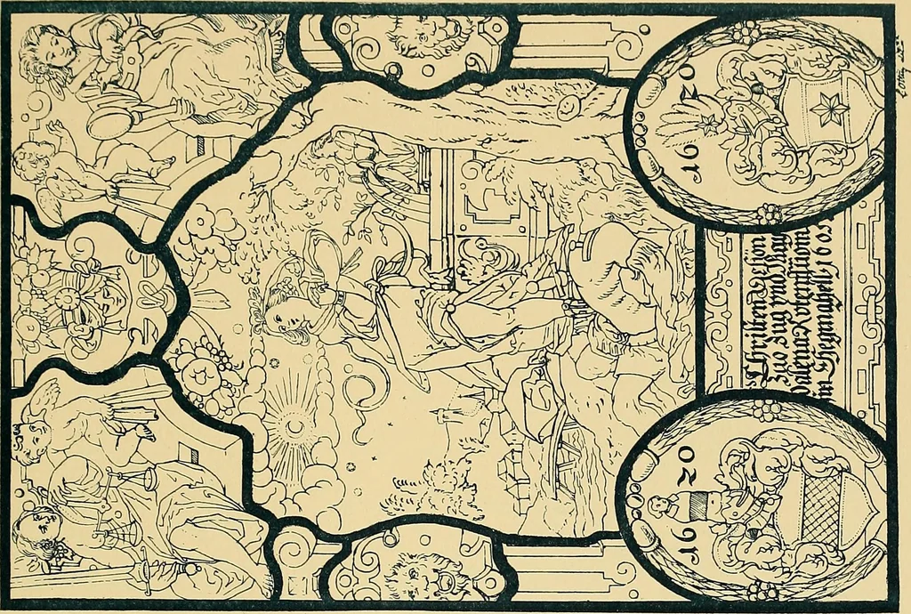 An illustration from Le vitrail; son histoire, ses manifestations à travers les âges et les peuples, 1896, leaf 224