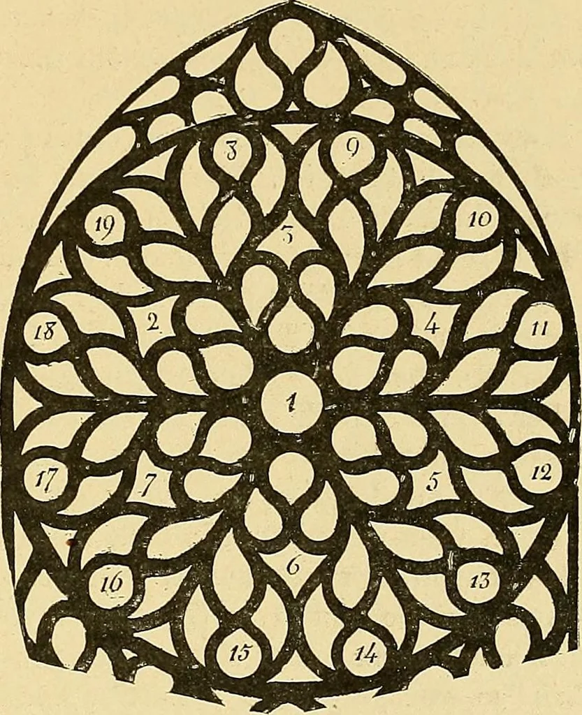An illustration from Le vitrail; son histoire, ses manifestations à travers les âges et les peuples, 1896, leaf 236