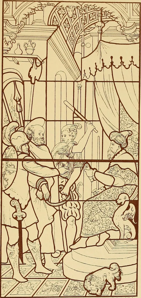 An illustration from Le vitrail; son histoire, ses manifestations à travers les âges et les peuples, 1896, leaf 252