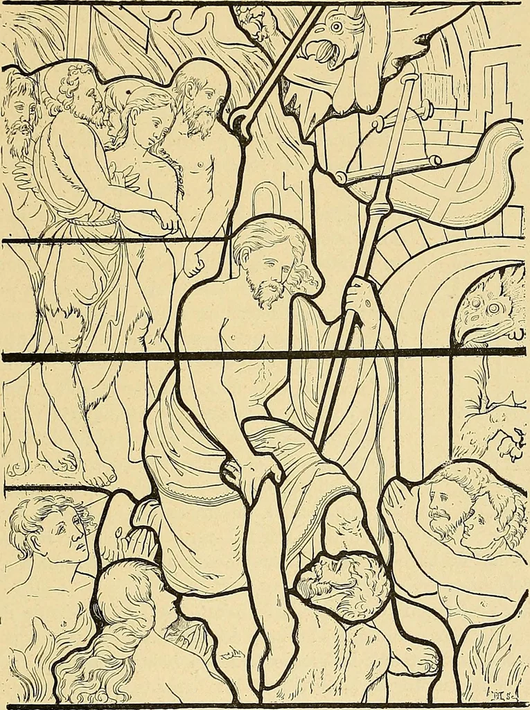 An illustration from Le vitrail; son histoire, ses manifestations à travers les âges et les peuples, 1896, leaf 276