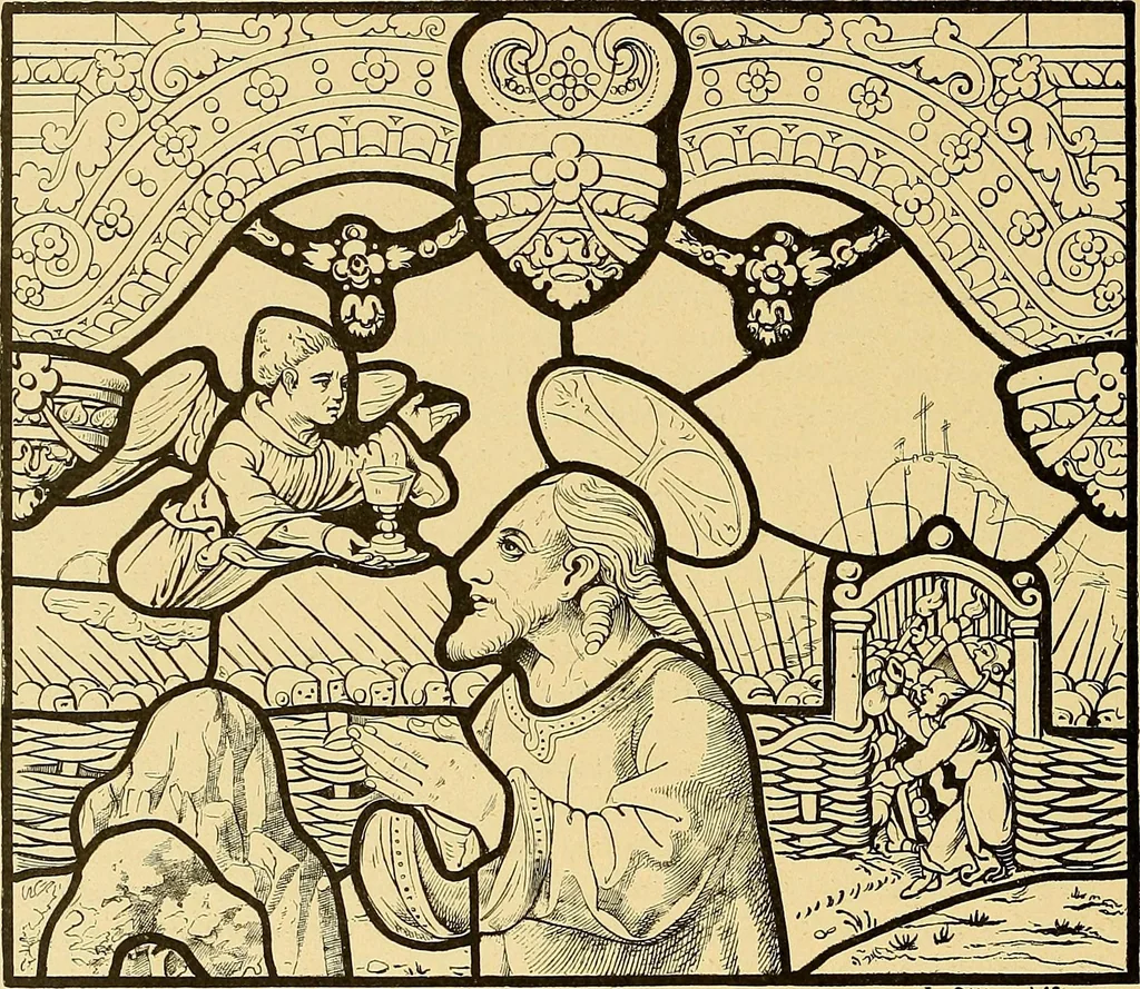 An illustration from Le vitrail; son histoire, ses manifestations à travers les âges et les peuples, 1896, leaf 299