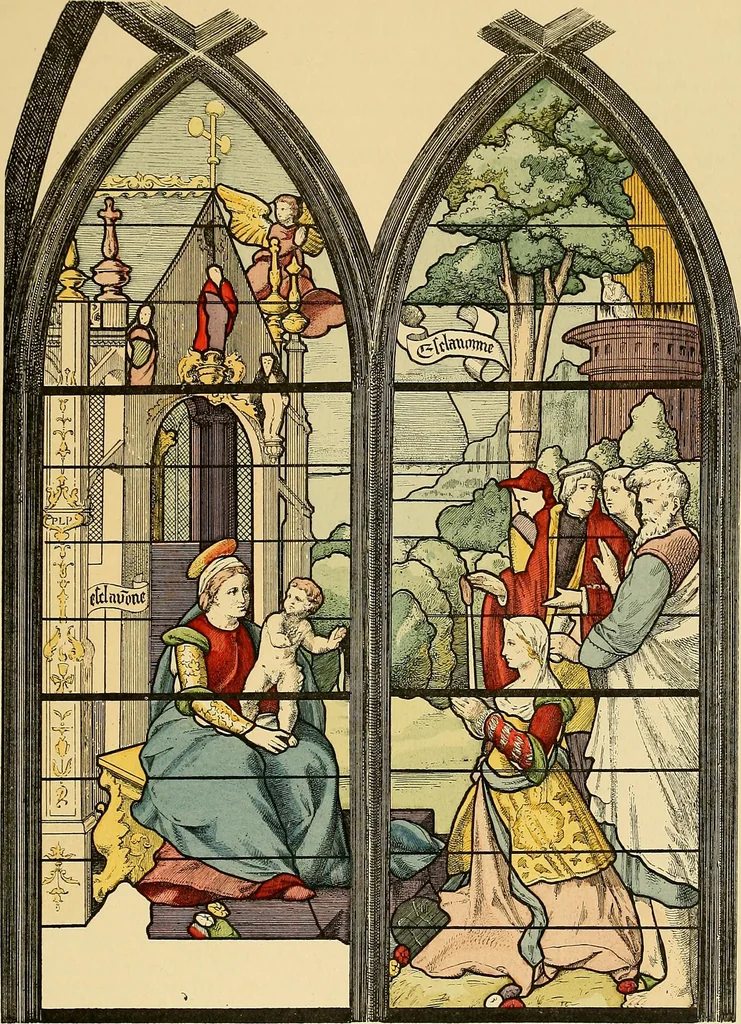 An illustration from Le vitrail; son histoire, ses manifestations à travers les âges et les peuples, 1896, leaf 308