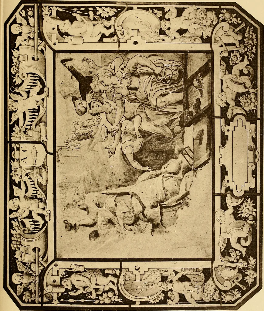 An illustration from Le vitrail; son histoire, ses manifestations à travers les âges et les peuples, 1896, leaf 350
