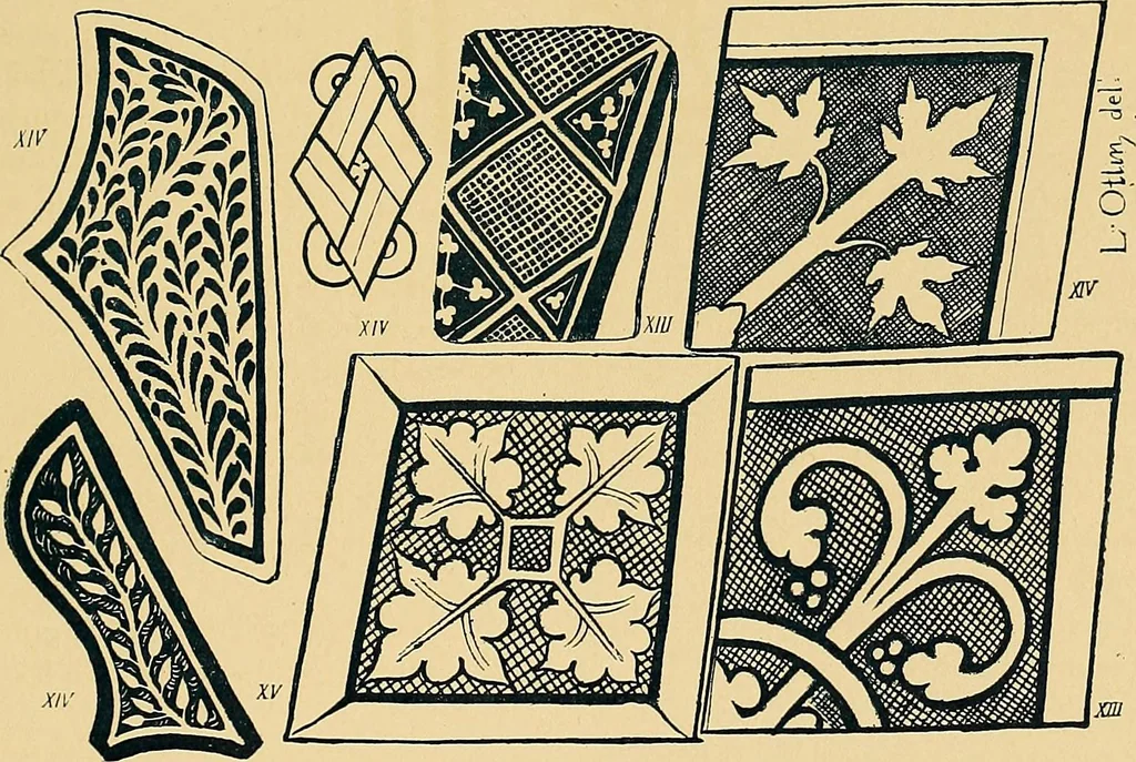 An illustration from Le vitrail; son histoire, ses manifestations à travers les âges et les peuples, 1896, leaf 40