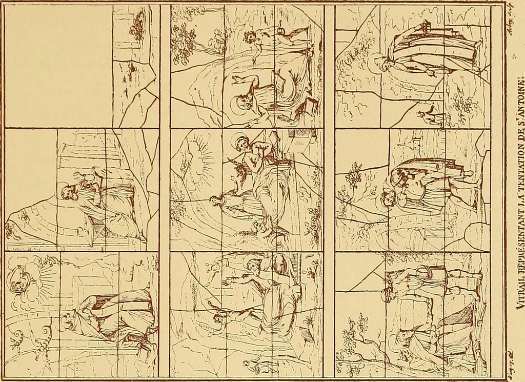 An illustration from Le vitrail; son histoire, ses manifestations à travers les âges et les peuples, 1896, leaf 414