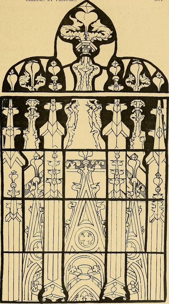 An illustration from Le vitrail; son histoire, ses manifestations à travers les âges et les peuples, 1896, leaf 436