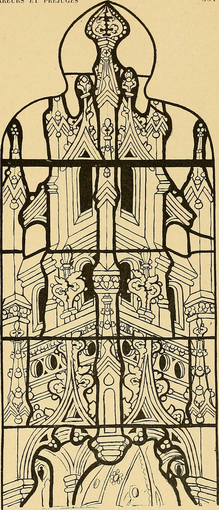 An illustration from Le vitrail; son histoire, ses manifestations à travers les âges et les peuples, 1896, leaf 442