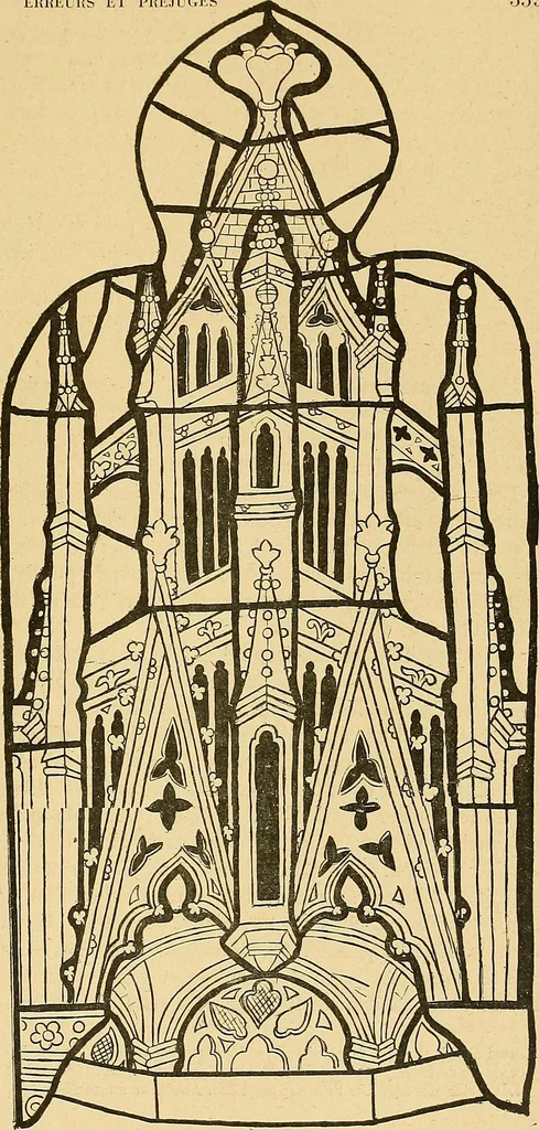 An illustration from Le vitrail; son histoire, ses manifestations à travers les âges et les peuples, 1896, leaf 444