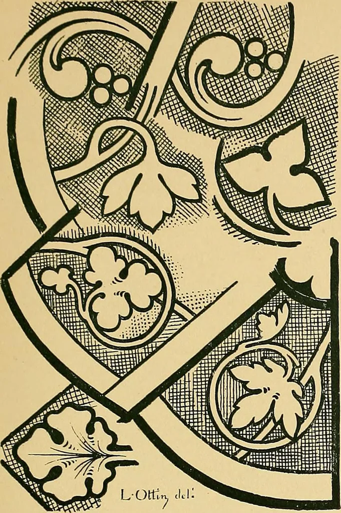 An illustration from Le vitrail; son histoire, ses manifestations à travers les âges et les peuples, 1896, leaf 54