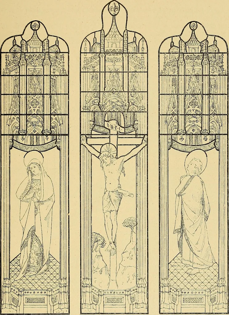 An illustration from Le vitrail; son histoire, ses manifestations à travers les âges et les peuples, 1896, leaf 62