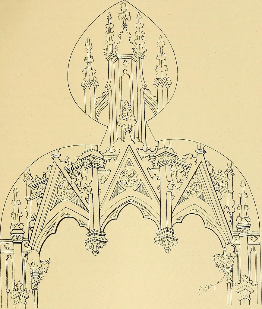 An illustration from Le vitrail; son histoire, ses manifestations à travers les âges et les peuples, 1896, leaf 70