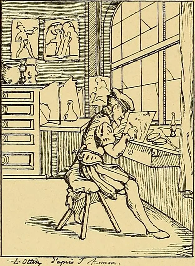 An illustration from Le vitrail; son histoire, ses manifestations à travers les âges et les peuples, 1896, leaf 75