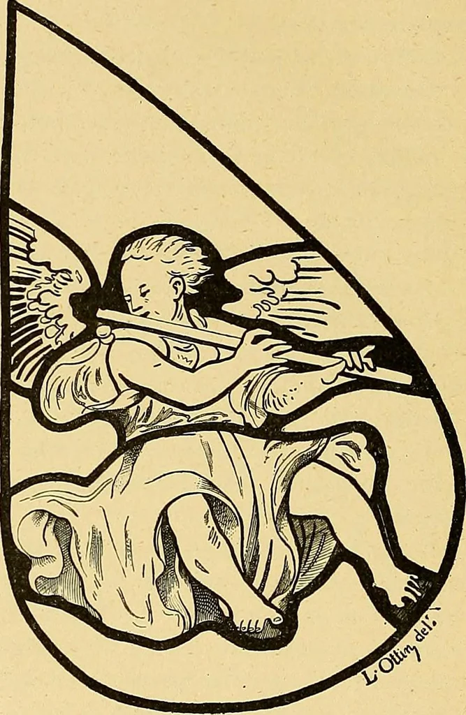 An illustration from Le vitrail; son histoire, ses manifestations à travers les âges et les peuples, 1896, leaf 77