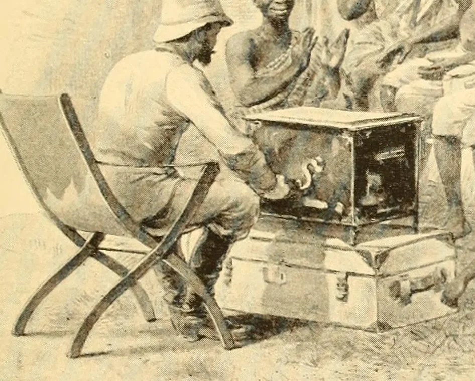 An illustration from Le voyage de mon fils au Congo, 1894, leaf 119