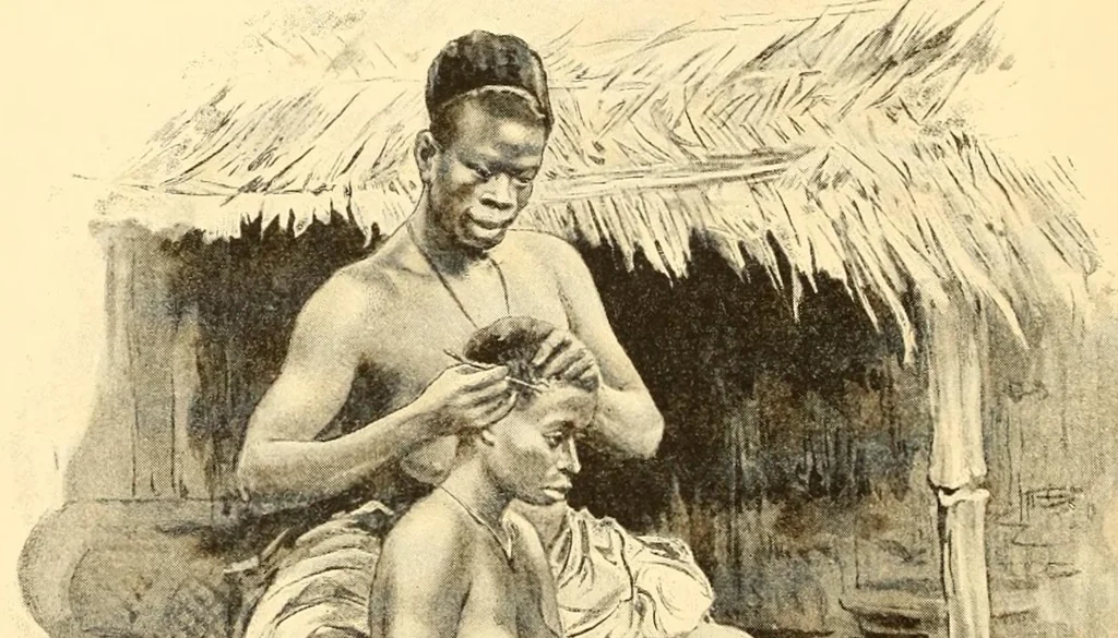 An illustration from Le voyage de mon fils au Congo, 1894, leaf 160