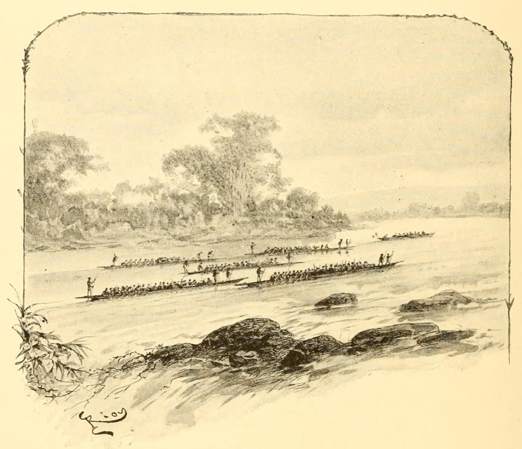 An illustration from Le voyage de mon fils au Congo, 1894, leaf 228