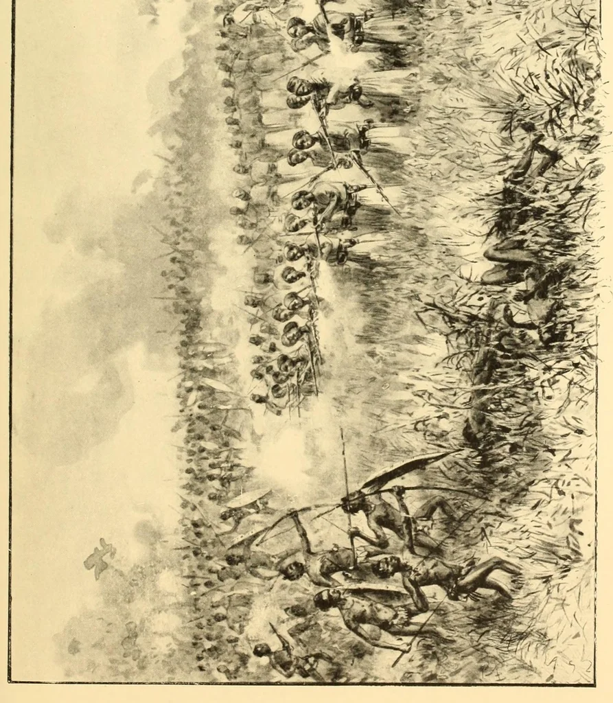 An illustration from Le voyage de mon fils au Congo, 1894, leaf 305
