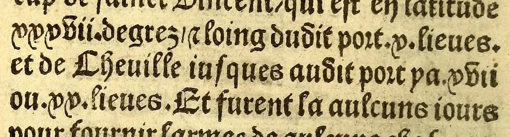 An illustration from Le voyage et nauigation, faict par les Espaignolz es Isles de Mollucques. Des isles quilz ont trouue audict voyage, des roys dicelles, de leur gouuernement & maniere de viure, auec plusiers aultres choses, 1525, leaf 10