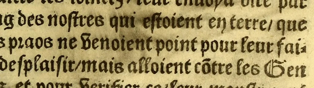 An illustration from Le voyage et nauigation, faict par les Espaignolz es Isles de Mollucques. Des isles quilz ont trouue audict voyage, des roys dicelles, de leur gouuernement & maniere de viure, auec plusiers aultres choses, 1525, leaf 105